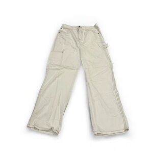 Vanilla Star White/Cream/Brown Cargo Jeans Size 28w